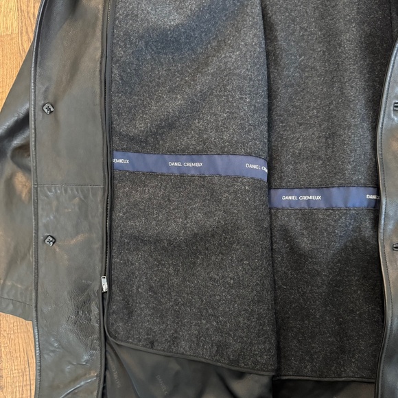 New Daniel Cremieux Lambskin Leather Jacket Wool Liner Men's Size XL - Picture 8 of 12